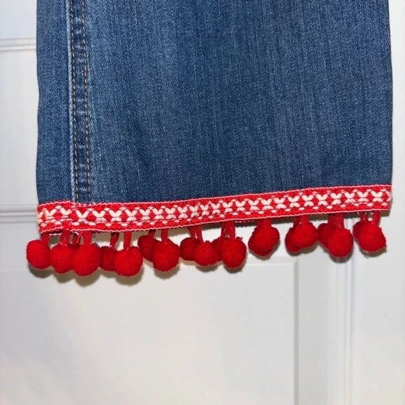 ❤️Velvet Heart Boho Pompom Jeans SZ27❤️ - Picture 7 of 13